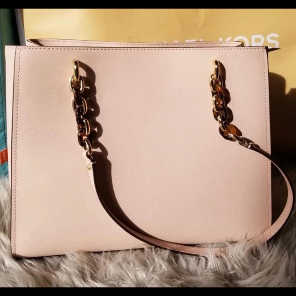 Michael Kors Saffiano Leather Handbag pink ballet - Picture 2 of 6
